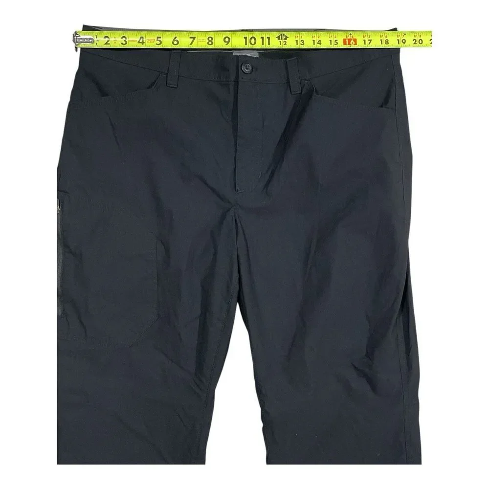 Eddie Bauer Fleece Lined Pants‎ Size 38x30 Black Men's Hike Hunt